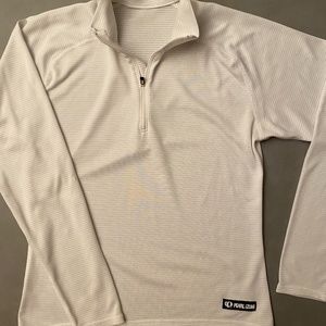 Pearl Izumi White Pullover with Zipper